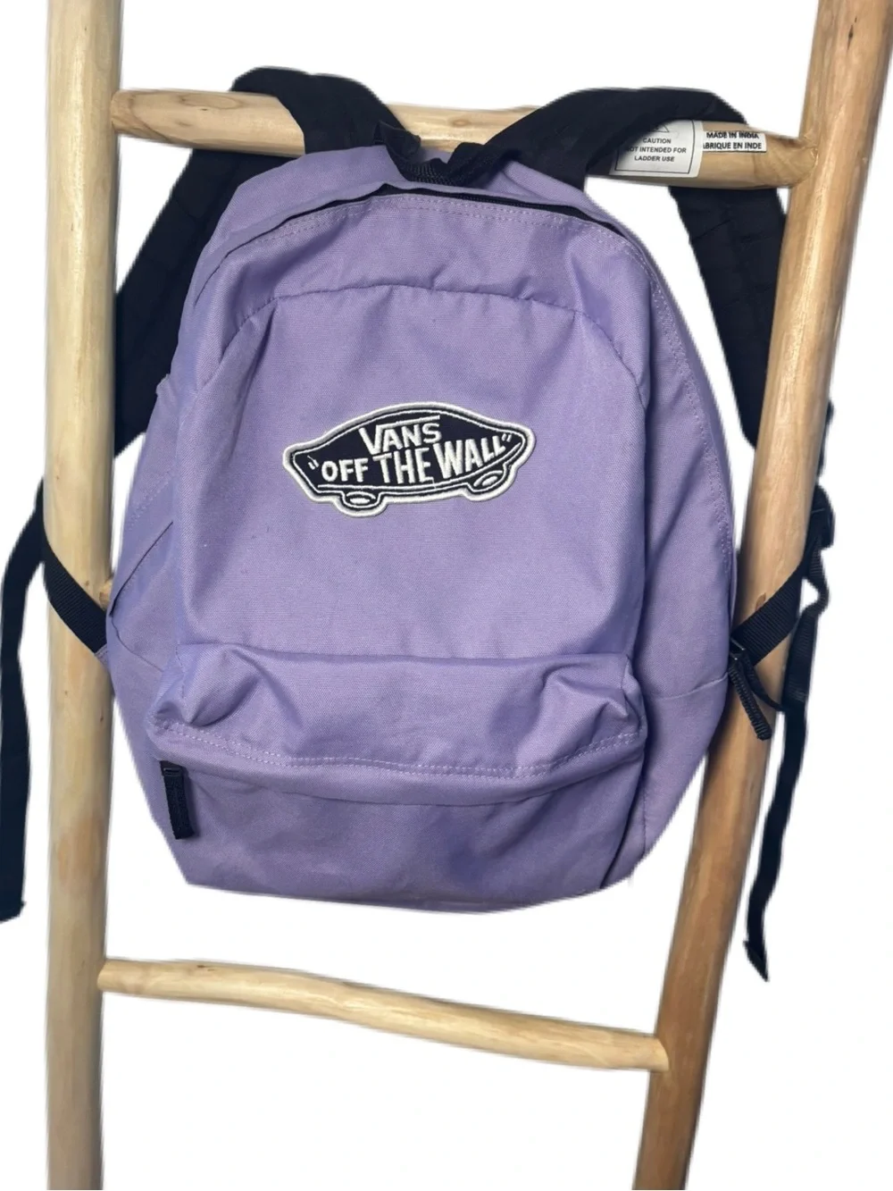 Vans Off The Wall Lavender Purple Backpack Logo School Bag